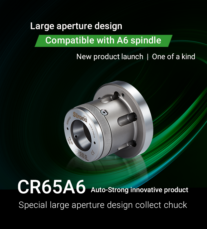 Special large aperture design collect chuck