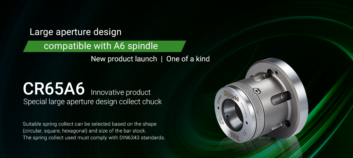 Special large aperture design collect chuck