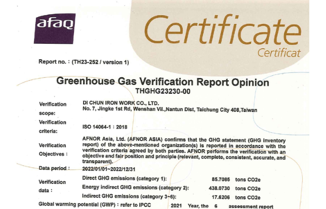 Greenhouse Gas Verification Report