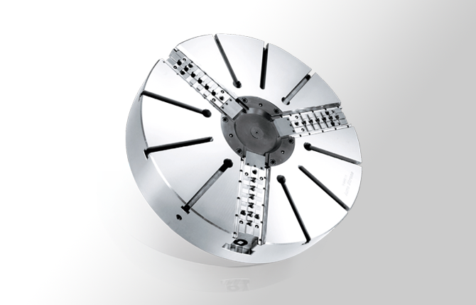 Large wedge type non through-hole power chuck 