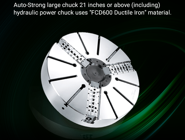 Large wedge type non through-hole power chuck 